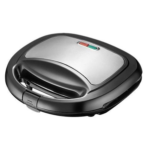 Emerio ST-120889 gaufrier et appareil à croque-monsieur 750 W Noir, Argent