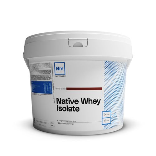 Nutrimuscle - Isolat De Whey Native Saveur Choco Cookie- 1kg - Jusqu'à 85% De Protéine - Lait Français - Musculation - Prise De Masse Musculaire 