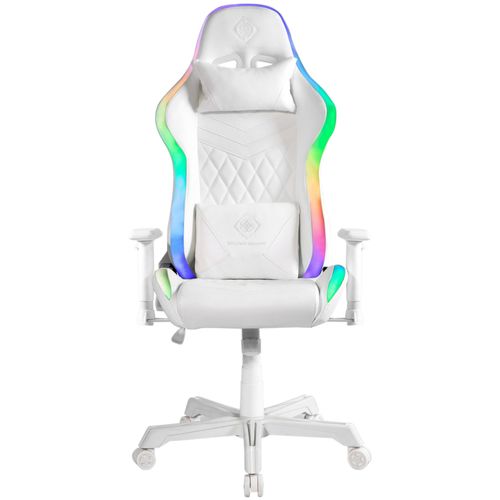 Deltaco Gaming GAM-080-W Siège pour jeu vidéo Siège de jeu universel Siège capitonné Blanc