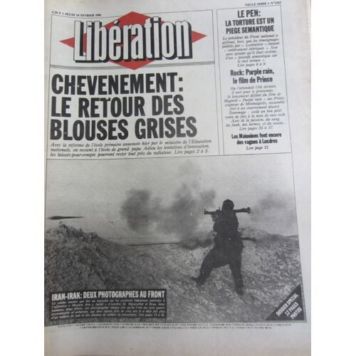 Libération 1163 Chevènement : Le Retour Des Blouses Grises.