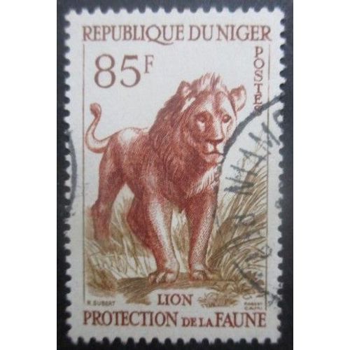 Niger N°107 Lion Oblitéré