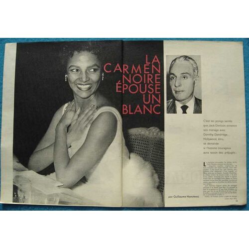 Paris Match N°523, Coupure De Presse: Dorothy Dangridge, Carmen, Jack Denison