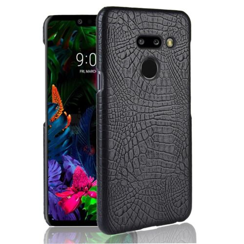 Classique Élégant Étui Pour Lg G8 Thinq Anti Éraflure Housse De Protection Compatibilité Mode Classique D'alligator - Noir