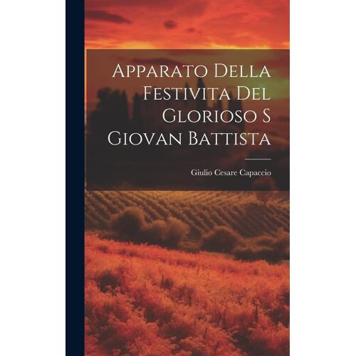 Apparato Della Festivita Del Glorioso S Giovan Battista