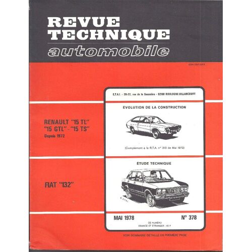 Revue Technique Automobile 378