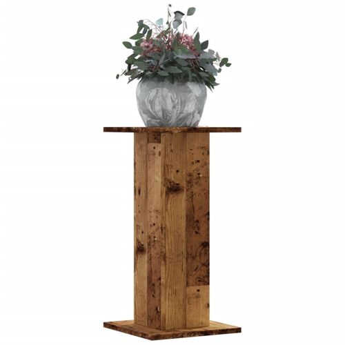 Vidaxl Supports Pour Plantes 2 Pcs Vieux Bois Bois D'ingénierie