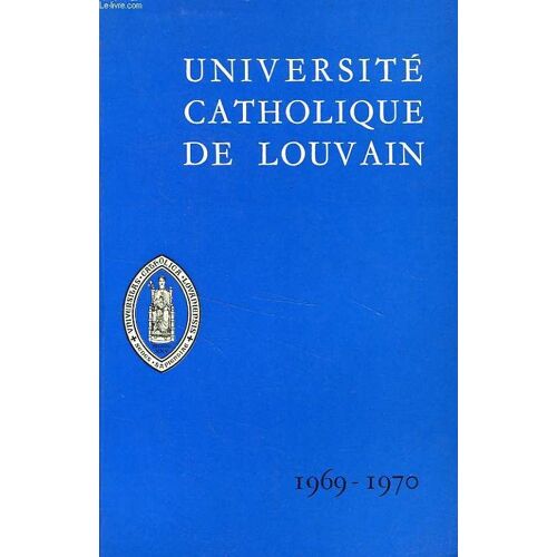 Universite Catholique De Louvain, Programme, 1969-1970