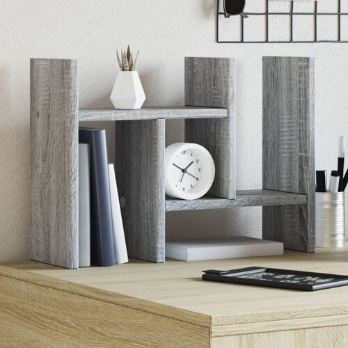 vidaXL Organisateur de bureau sonoma gris 34,5x15,5x35,5 cm