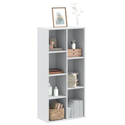 vidaXL Bibliothèque blanc 50x25x105 cm bois d'ingénierie