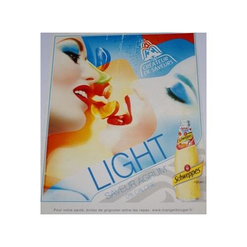 Publicité Papier Schweppes