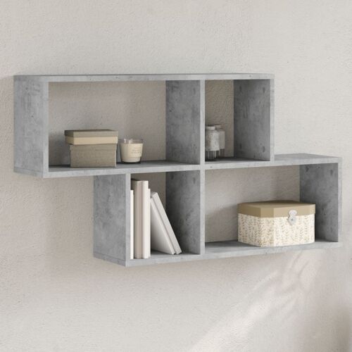 vidaXL Étagère murale gris béton 100x20x53 cm bois d'ingénierie