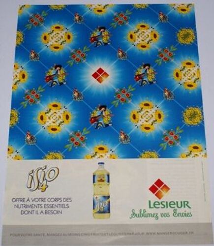 Publicité Papier Huile Lesieur