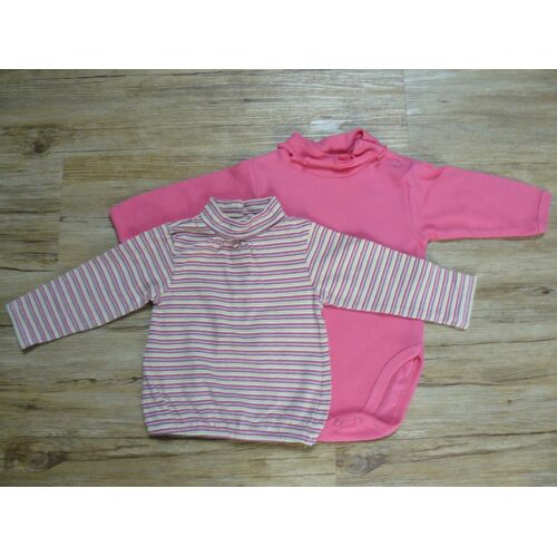 Body Et T-Shirt Manches Longues Col Roulé  3 Mois