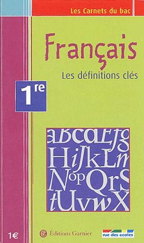 Français, Les Définitions Clés