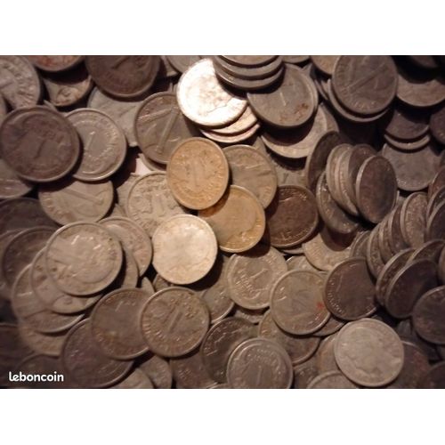 Lot De 100 Pièces Françaises 1 Francs Et 2 Francs Morlon En Aluminium Et Etat Français