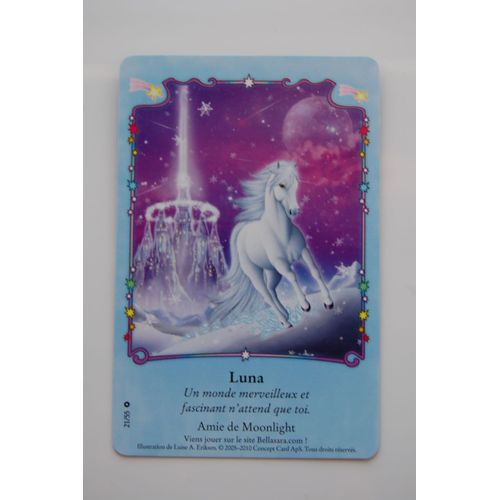 Carte Bella Sara - Luna -21/55 - Lumieres Des Etoiles