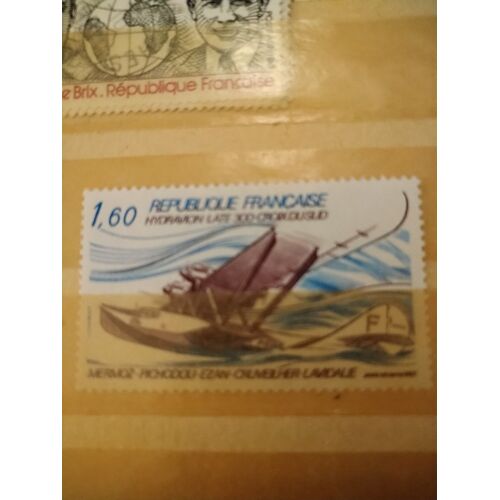 Timbre France Poste Aérienne Neuf 56 Hydravion Laté 300 Croix Du Sud 1,60f 1982