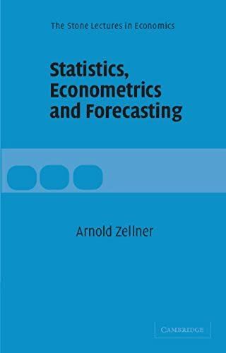 Statistics, Econometrics And Forecasting