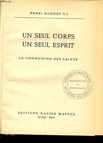 Un Seul Corps Un Seul Esprit La Communication Des Saints