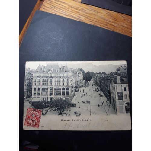 Genève Carte Postale Rue De La Corrateri