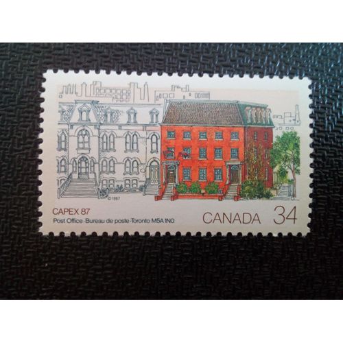 Timbre Canada Yt 982 Bureau De Poste, Toronto, M5a 1n0 1987 ( 010904 )