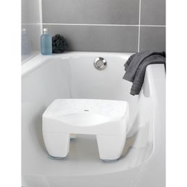 Tabouret Pour Baignoire Secura - Pieds Antidérapants - Blanc