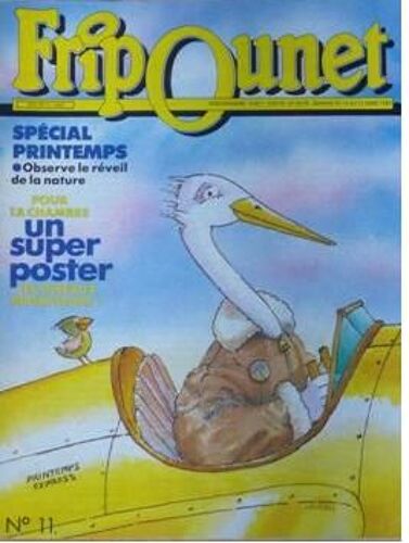 Fripounet  N° 11 : Semaine Du 15 Au 21 Mars 1989 Special Printemps