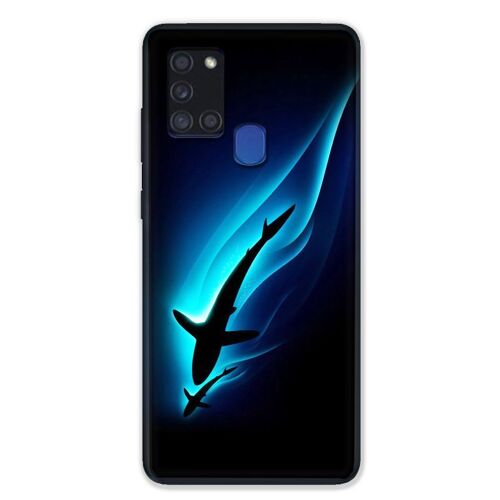 Coque pour Samsung Galaxy A21S Requin Noir