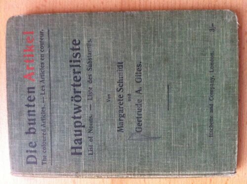 Die Bunten Artikel - The Coloured Articles - Les Articles En Couleur  Hauptwörterliste - List Of Nouns - Liste Des Substantifs