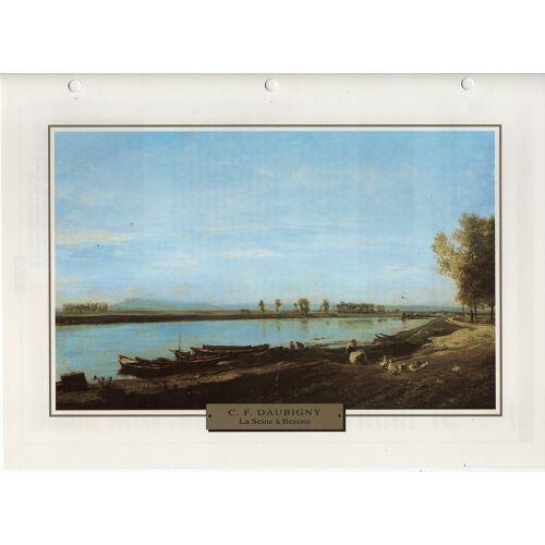 Fiche Chefs-DOeuvres Des Impressionnistes La Seine À Bezons C.F. Daubigny