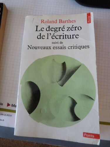 Le Degré Zéro De L¿Écriture