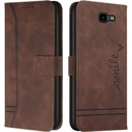 Kal-Cqkob Coque Pour Samsung Galaxy J4 Plus/J4+ Housse Etui Portefeuille Cuir Multifonction Fermeture Magnétique À Clapet Anti-Café