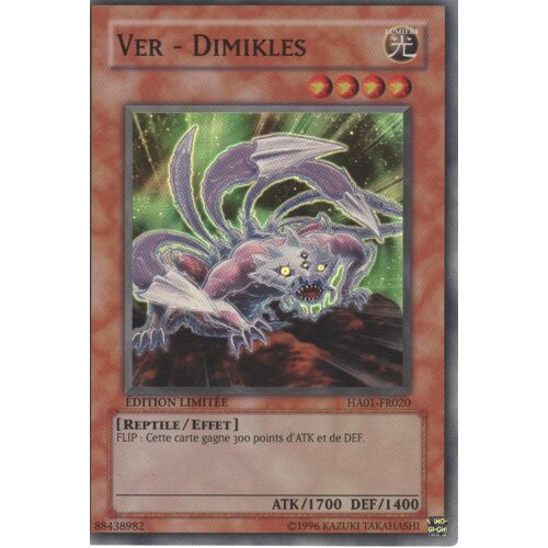 Carte Yu-Gi-Oh! "Ver - Dimikles" Super Rare Ha01-Fr020