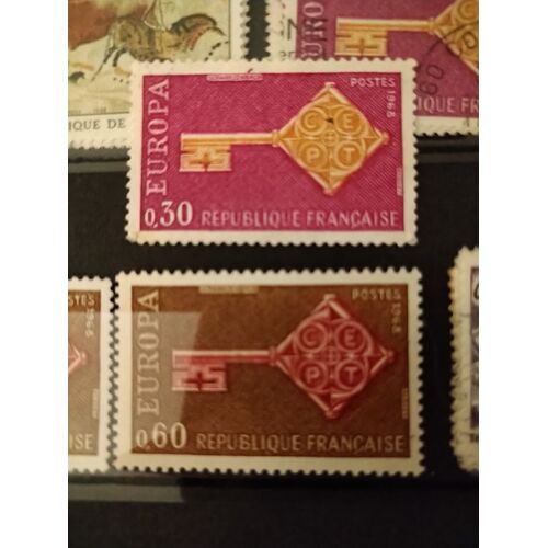 Timbre France Neufs 1556 1557 Europa 1968