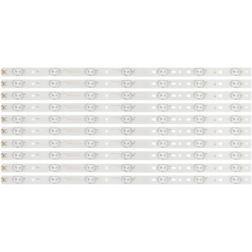 1 lot Bande de rétro-éclairage "" Nipseyteko"" LED, 1 ensemble = 10 pièces, 7 lampes pour LED50D7-ZC14-01(B) Hai er LED50A900 LD50U3000 D50MF7000 50S510 écran V500HJ1-PE8 Nipseyteko