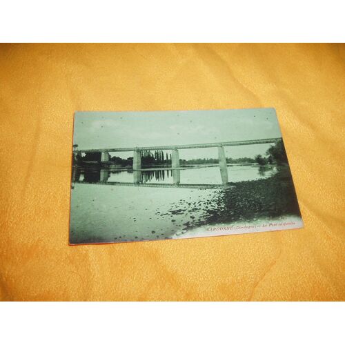 Vieille Carte Postale Ayant Voyagee Gardonne / Dordogne Le Pont Suspendu