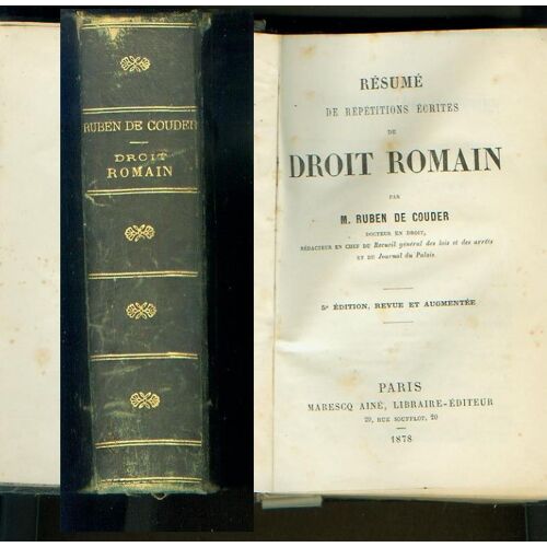 Résumé De Répétitions Écrites De Droit Romain