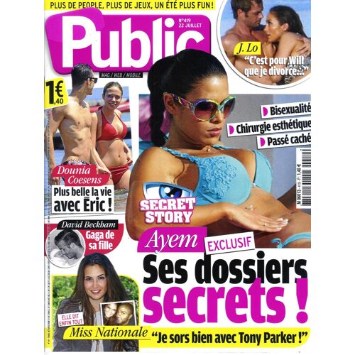 Public N°419: Ayem /Morel/ Coesens/ Lopez/ Beyonce/ Mccord&purcell/ Cole/ Ambrosio/ Giabiconi/Wright