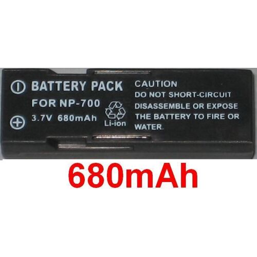 Batterie 680mAh pour Sanyo DB-L30, SDB-L30, DB-L30A 3.6V
