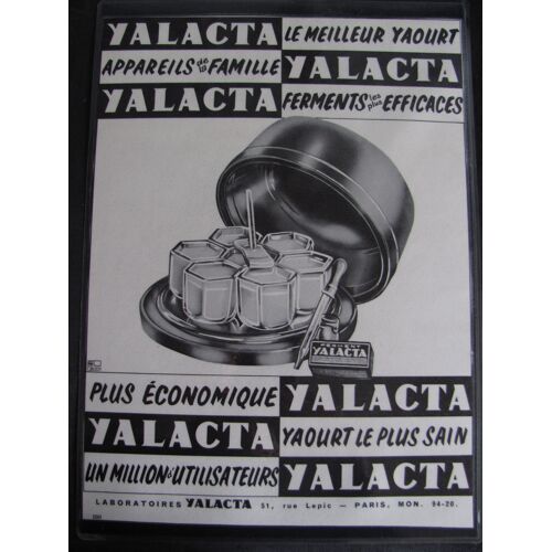 Affiche Publicitaire Yalacta Originale Des Années 1960