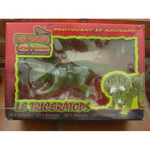 Puzzle 3d Dinosaure Triceratops (8a+) Sur Socle Dx Dino 4d Master Eveil & Jeux