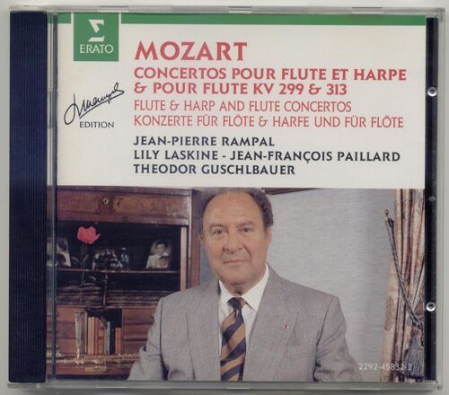 Flute & Harp Concerti Mozart / Rampal / Laskine / Paillard