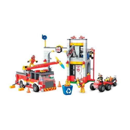 Mega Construx Caserne De Pompiers - Glk56 - Briques De Construction - 5 Ans Et +