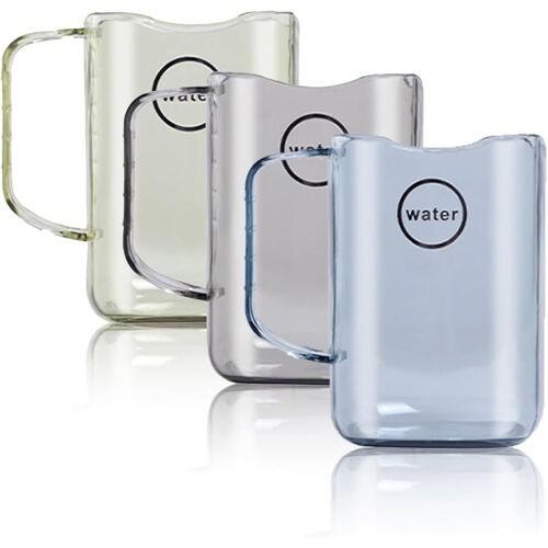 3 pièces Porte Brosse à Dents, gobelet Salle de Bain, gobelet Brosse à dent Enfant pour Voyage Camping Accessoires de Salle de Bain Bien rangés,Gris+Bleu+Jaune