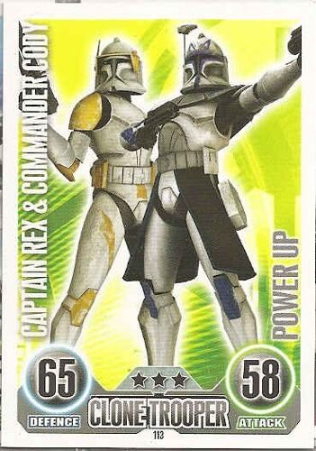 Force Attax - Capitaine Rex & Commandant Cody - Soldat Clone