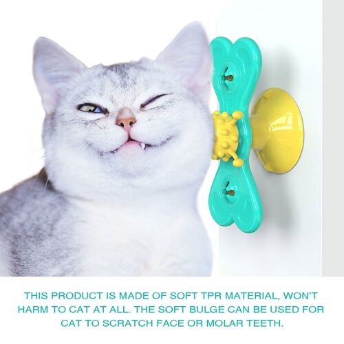 Papillon Moulin À Vent Chat Jouet Plateau Tournant Taquin Interactif Chat Jouets Interactif Chat Gratter Chatouillement Animal Balle Jouets Chat Fournitures