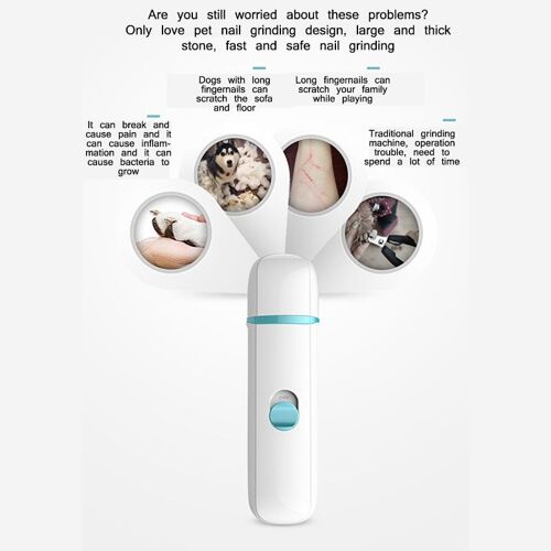 Moulin À Ongles Électrique Pour Animaux Domestiques Lime De Toilettage Pour Chats Et Chiens Broyeur Professionnel Pour Pattes Tondeuse Pour Soins Des Ongles