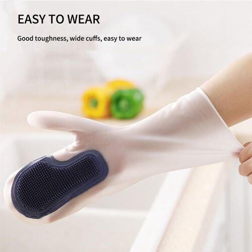 Gant De Nettoyage De Vaisselle Pour La Cuisine 1 Paire De Gants De Nettoyage De La Vaisselle Caoutchouc De Silicone Magique Pour Le Lavage De La Vaisselle Outil De Nettoyage De La Cuisine