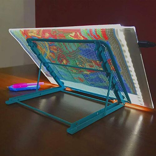 Planche À Découper Pour A4 Support De Cadre À Clip Pliable Pour Peinture Au Diamant Support Léger De Broderie Au Diamant Bricolage 5d Accessoires Pour Ipad
