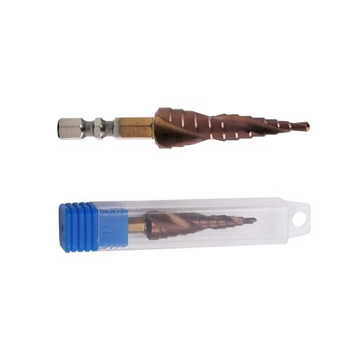 Cobalt Family M35 Poignée Hexagonale Pas De Foret En Acier Inoxydable En Métal Ouvre-Trou Perceuse Double Lame Pagode Foret 3-13 Boîte En Plastique